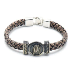 Bracelet Bataillon D'Exploration Cuir Tressé